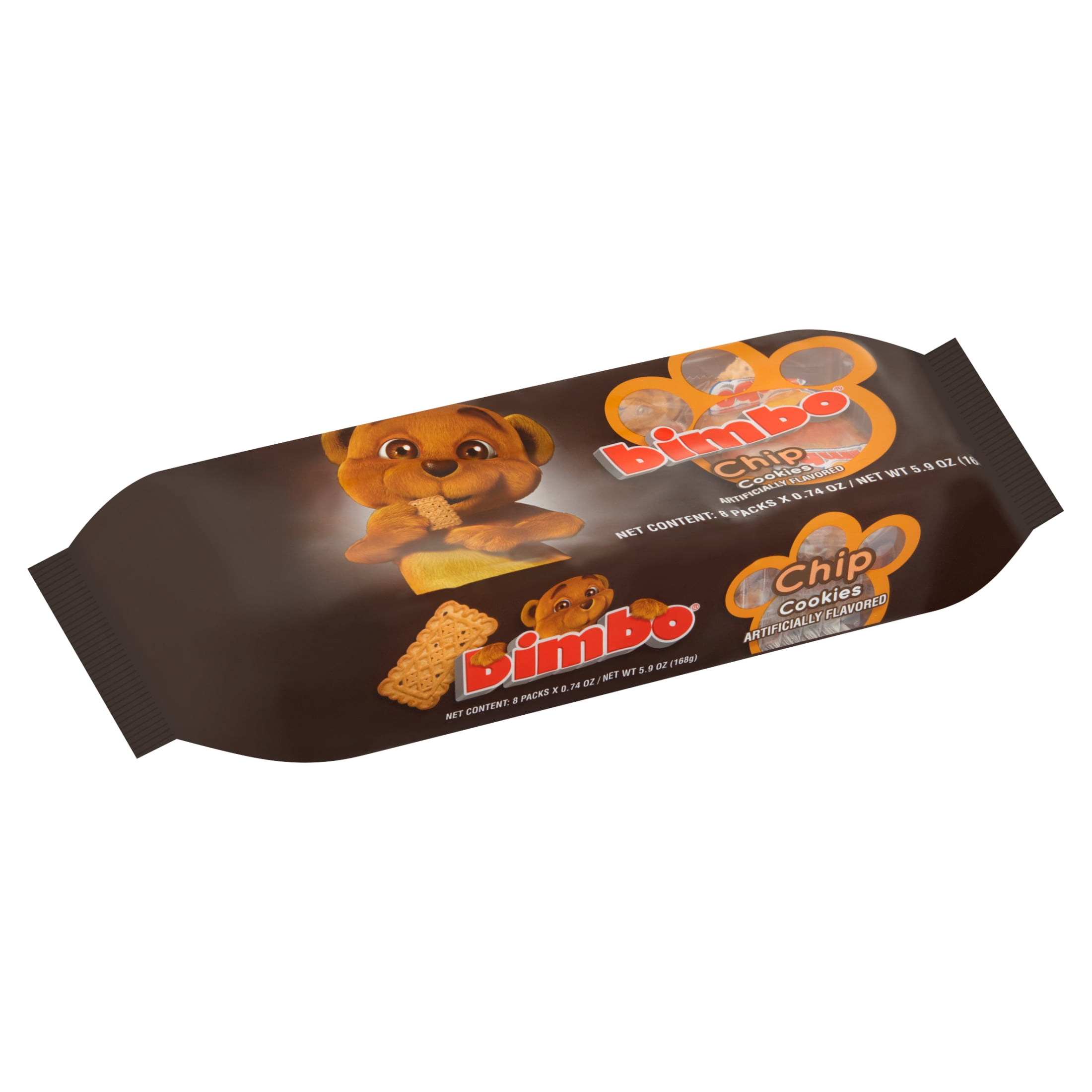 Bimbo Bar Baked Cookies Chocolate Chip, Multipack, 0.74 oz, 8 Count