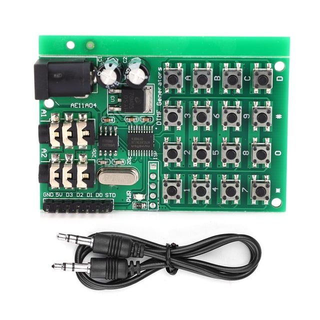 Módulo generador de audio DTMF AE11A04, placa transmisora de voz con codificación dual, 5-24 V CC