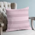 thumbnail image 4 of Pillow Covers 20x20 Set of 2, Modern Minimalist Lines Throw Pillow Covers Decorative Couch Cushion Cover, Pink Lines Stripes Pattern Microfiber Soft Square Pillowcases for Bedroom Living Room Sofa, 4 of 9