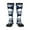 3 Black, variant on white arrow Skull print thigh-high socks, crafted for both men and women with a stretchy, high-opaque design perfect for daily wear
