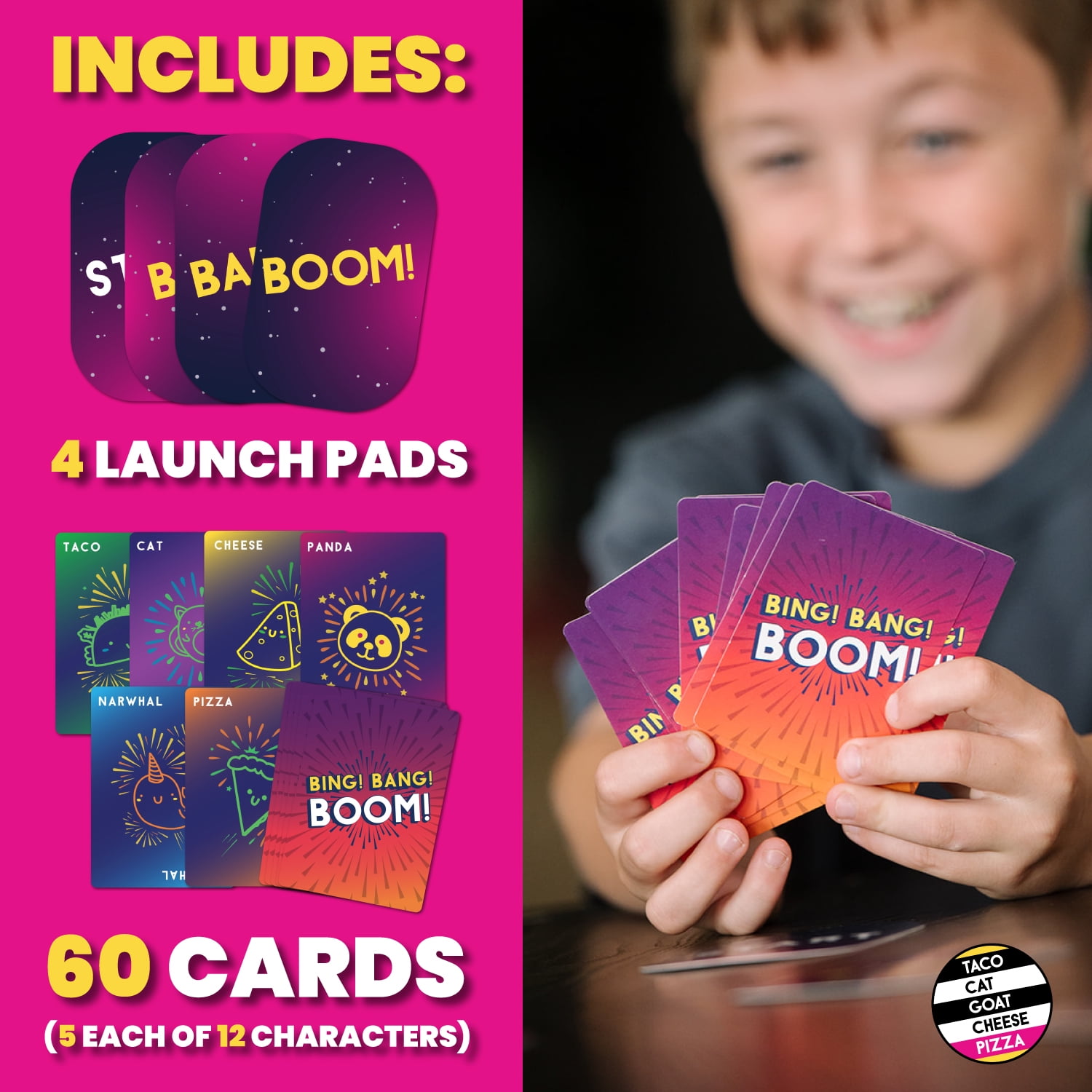 Bing Bang Boom – a Fast-paced Party Game for Kids, Teens, and Adults