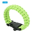 thumbnail image 3 of Uxcell Survival Paracord Bracelets, Braided Paracord Bracelet, Light Green, 3 of 5