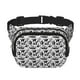 thumbnail image 1 of Balery Black White Halloween Mochila Cinturón para Mujeres y Hombres, Bolsa de Cintura Impermeable de Doble Capa con Correa, 1 of 9