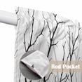 thumbnail image 4 of Black Branches Swag Valances for Windows, Kitchen Window Curtains Over Sink, Modern Abstract Art Forest Silhouettes Window Treatment Curtains for Living Room/Bedroom Curtains 2 Panel Sets 36"x45", 4 of 8