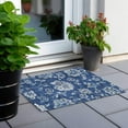 thumbnail image 6 of Addison Rugs Chantille Indoor/Outdoor Transitional Floral Navy Washable Rectangle Rug, 1'8" x 2'6", 6 of 6