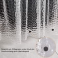 thumbnail image 3 of Cortina de ducha resistente al moho 180 x 180 cm Cortina de ducha translúcida 0,1 mm EVA Cortina de ducha 3D lavable impermeable 12 anillas Cortina de baño PVC, 3 of 7