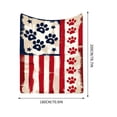 thumbnail image 3 of Independence Day Blanket Festive Flannel Blanket Soft Warm Throw Blanket For Home Sofa Bed Holiday Decoration, 3 of 8
