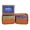 Tan, variant on Genuine Leather Bifold Credit Card Holder Zip Around Men's Wallet