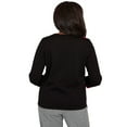 thumbnail image 2 of Alfred Dunner Womens Petite Zebra Colorblock Long Sleeve Sweater, 2 of 4