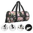 thumbnail image 3 of Fotbe Rose Flowers Bolsa Deportiva de Lona Plegable con Estampado, Bolsa de Gimnasio con Bolsillo Seco/Húmedo, Bolsa de Viaje Ultraligera de Gran Capacidad, 3 of 6