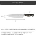 thumbnail image 4 of JoyJolt 8-in Chef Knife High Carbon Steel Kitchen Knife, 4 of 7