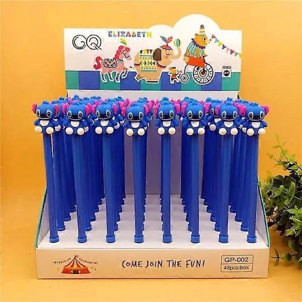 Cartoon Stitch Gel Pen Cute 0.5mm Black Ink Signature Pen Office School Writing Supplies Paper