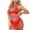 Sexy Lingerie Red, variant on XWSHYW Womens Pajamas Fashion Solid Color Casual Sleepwear Sexy V Neck Temptation Pajamas Set