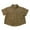 Khaki, variant on Little Boys Striped Button-Down Shirt Cotton Short Sleeve Shirt, Sizes 5-6Y
