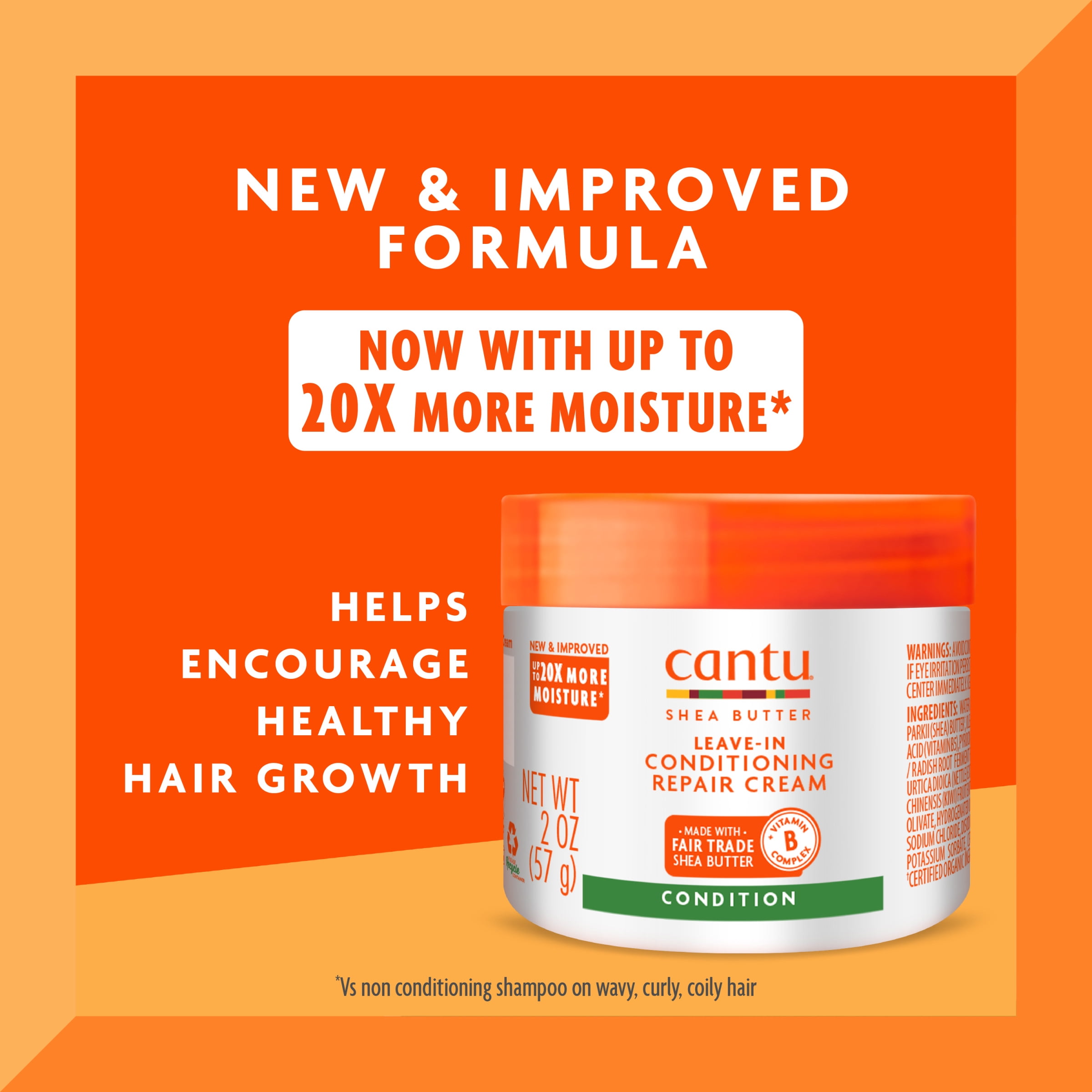 Cantu Shea Butter Leave-in Conditioning Repair Cream, 2 oz