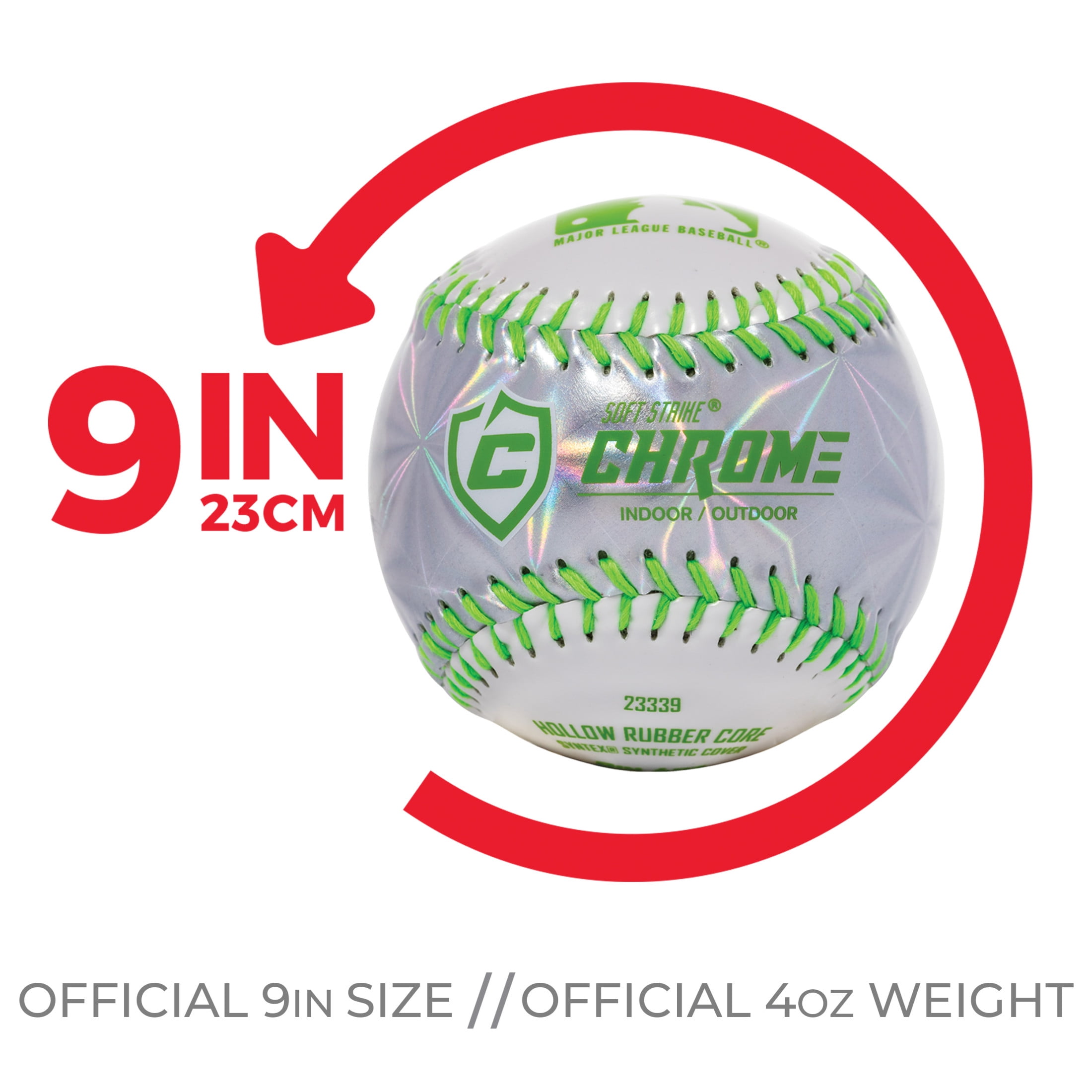 Franklin Sports MLB Soft Strike Metallic Teeballs, Assorted Colors, 12 Pack