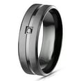 thumbnail image 3 of LaRaso & Co His Hers TRIO Wedding Ring Set for Women Size 5 and Men Size 12, 3 of 6