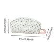 thumbnail image 3 of Polka Dot Pencil Case, Cute Kawaii Stationery Organizer Bag, Portable Pen Holder Pouch For Women Daily Stationery Storage, 3 of 6