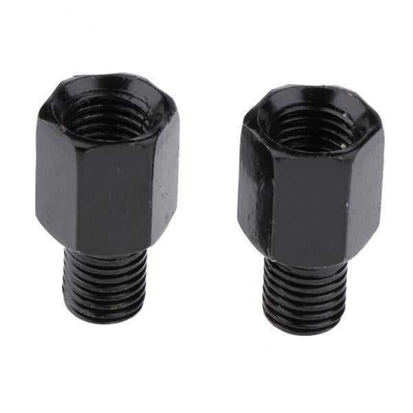 koolsoo Pair of Motorbike Rearview Mirrors Right Hand 10mm Left Hand 10mm Adapters , 4 Pcs