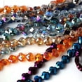 thumbnail image 4 of U8MO 50pcs 6mm 8mm Flower Crystal Glass Loose Beads lot for Jewelry Making-Metal Blue-6mm, 4 of 6