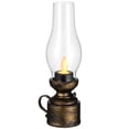 thumbnail image 1 of Lámpara de queroseno LED sin llama, lámpara de queroseno de plástico, farol de aceite retro decorativo, 1 of 8