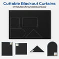 thumbnail image 3 of Soumake 1 Set Blackout Curtain Travel Window Blind Shade Portable Removable No Drill Light UV Block Window Cover Living Room Bedroom Home Supplies, 3 of 7