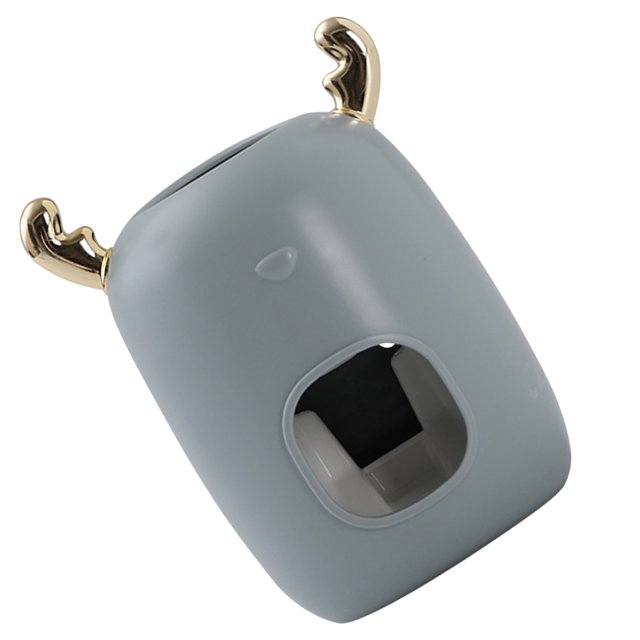 Bewildely Dispensador de de de plástico, montaje en pared para el hogar, exprimidor de de dientes, accesorios de baño, Dropshipping, Juegos de accesorios de baño Gris Bewildely HA003274-02