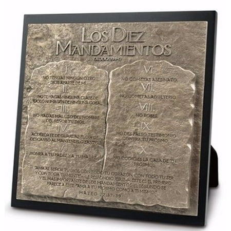 - Spanish-Plaque-Moments Of Faith: Ten Commandments (#17915)