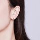 thumbnail image 2 of Star Cubic Zirconia Huggie Hoop Earrings for Women Teen Girls Sterling Silver Constellation Cartilage Cute Charms CZ Sleeper Small Hoop Dainty Stars E, 2 of 4