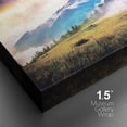 thumbnail image 4 of IDEA4WALL Canvas Wall Art Orange, Purple Sunset Over Blue Skyline, Foggy Mountain and Valley Landscape Wilderness Photography Realism Traditional Scenic for Living Room, Bedroom, Office - 24"x36", 4 of 4