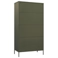 thumbnail image 3 of vidaXL Garde-Robe Olive Vert 90x50x180 cm Acier, 3 of 5
