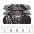 thumbnail image 2 of 3 Pcs Soft Bedding Set, Includes 1 Duvet Cover with Zipper And 2 Pillow,Shams Vintage Guitar With Wings Twin(86"x70"), 2 of 8
