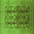 thumbnail image 1 of Ahgly Company Indoor Square Oriental Green Traditional Area Rugs, 3' Square, 1 of 4