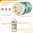 thumbnail image 5 of Yayeee Flameless Candles with Remote Flickering Battery Operated Multi Color Changing, Winter Forest, 5 of 7