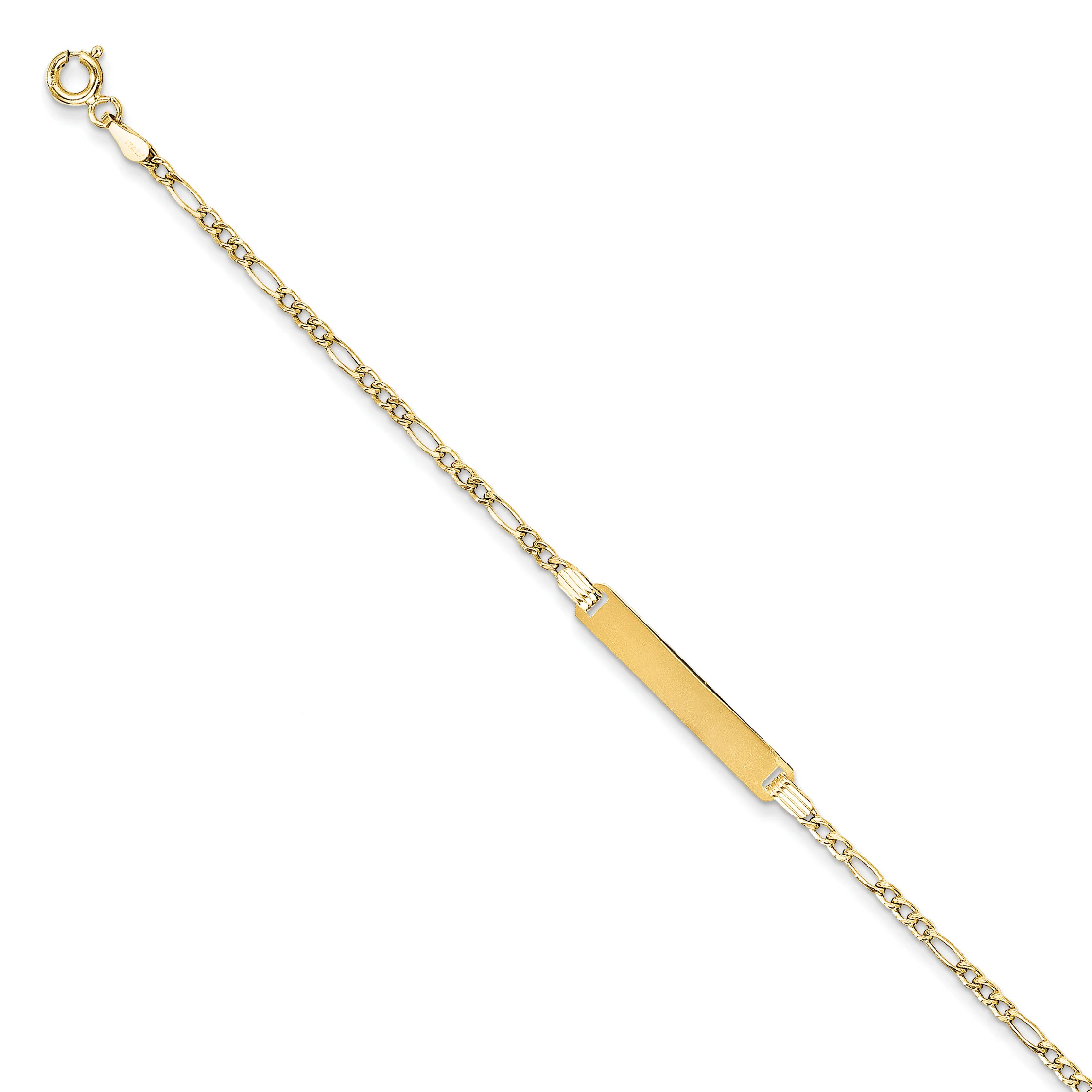 14k Madi K Figaro Baby ID Bracelet GK326