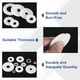 thumbnail image 4 of 25Pcs Arandelas Planas de Nylon M10 de Plástico 10mm ID 30mm OD 2mm de Grosor, Blancas, 4 of 6