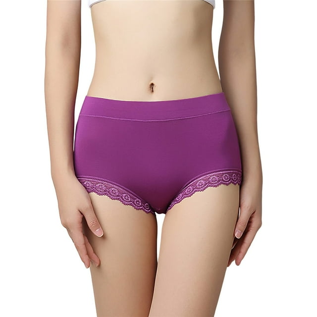 B91xZ Culottes pour Femmes Confort Extensible, Violet TG