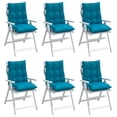 thumbnail image 3 of vidaXL Lowback Chair Cushions 4 pcs Light Blue Oxford Fabric, 3 of 5