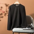 thumbnail image 2 of Timegard Hauts Grande Taille pour Femmes Chandails en Molleton Col Rond Manches Longues Chandail Ample Automne Décontracté Hauts, 2 of 9