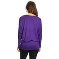 thumbnail image 3 of Women's Trendy Style Dolman Long Sleeves Solid Top, 3 of 3