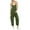 Green, variant on TIANZEN Solid Color Casual Pocket Strap Jumpsuit Pantsuits With Pantsuits Long Sleeve Rompers One Shoulder Jumpsuit for Women Junior Body Suit