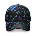 thumbnail image 2 of Colorful Butterfly Pattern Baseball Cap - Breathable Unisex Dad Hat for Hiking & Street Fashion, 2 of 6