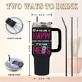 thumbnail image 3 of 40 Oz Funny Medication Tumbler with Handle and Straw, If You're Happy And You Know It, Its Your Meds Stainless Steel Insulated Tumblers for Women Men, Birthday Inspirational Gifts, 3 of 6