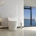 thumbnail image 6 of Bybiment Toilet and Holder, Steel Toilet for Bathroom with Holder, Toilet Bowl and Holder Brushed Nickel, 6 of 7