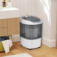 thumbnail image 4 of Costway Portable Mini Counter Top Washing Machine 5.5lbs Spin Basket Laundry Grey, 4 of 10