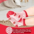 thumbnail image 3 of Toddler Girls Socks with Grips Baby Anti Slip Ankle Socks 12 Pairs Kids Cute Cartoon Patterns Sock for 6M-7 Years, 3 of 7