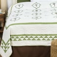 thumbnail image 5 of Martinique Embroidered Tropical Palm Tree Twin Cotton Lightweight Coastal Beach Quilt, 5 of 6