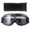 thumbnail image 1 of Motorcycle Goggles Vintage Pilot Style Cruiser Scooters Goggle Outdoor Sand Goggles Bike Racer Cruiser Touring Eyewear Silver, 1 of 4