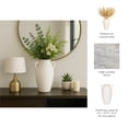 thumbnail image 5 of Elegant Ceramic Jug Vase with Textured Handles for Living Room Decor and Home Accents - Decorative Flower Vase for Room, Bedroom, or Office Display - Ideal for House and Table Styling - 16", White, 5 of 13
