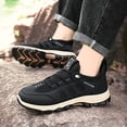 thumbnail image 6 of pwidon Men's Breathable Hiking Shoes Non Slip Rubber Sole Outdoor Trekking Walking Casual Work Trail Sneakers Coffee 44, 6 of 8